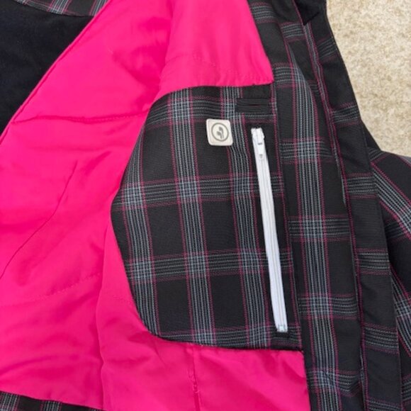 Winter Coat Woman's Small - Black Mountain Hydrid Drypeak  removable hood & faux - Picture 11 of 14